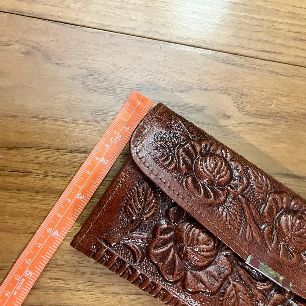 Vintage wallet tooled